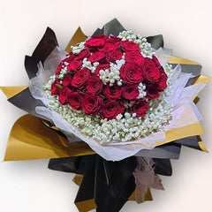 52支紅玫瑰花束 F125|520我愛你告白專用花束|大富貴花店 Rich Garden