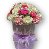 浪漫粉白花盒 F156|Romantic Pink-White Flower Box|大富貴花園 Rich Garden