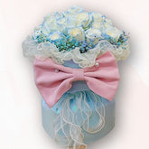 藍白玫瑰花盒 F056|Blue & White Rose Box|大富貴花店 Rich Garden