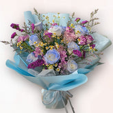 紫調夢境花束 Dreamy Lavender Bouquet F046|大富貴花店 Rich Garden