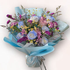 紫調夢境花束 Dreamy Lavender Bouquet F046|大富貴花店 Rich Garden