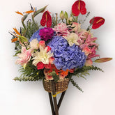 大型繡球百合開張花牌 B019|Grand Opening Flower Stand|大富貴花店 Rich Garden