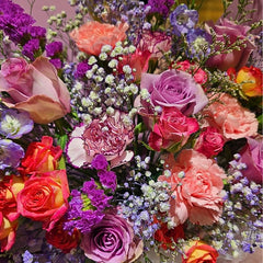 紫粉夢幻花束 F121|Lavender Dream Flower Bouquet|大富貴花店 Rich Garden