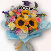 向日葵畢業花束 F115|Sunflower Graduation Bouquet|大富貴花店 Rich Garden