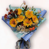 向日葵混色花束 F105|Sunflower Mixed Wildflower Bouquet|大富貴花店 Rich Garden