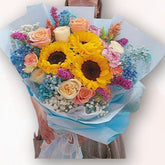 陽光童話系花束 F134|Sunlight Fantasy Bouquet|大富貴花店 Rich Garden