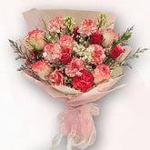 雙色玫瑰花束 F053|Two-Tone Rose Bouquet|大富貴花店 Rich Garden