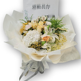 白金典雅花束 F173|White & Champagne Elegant Bouquet|大富貴花店 Rich Garden