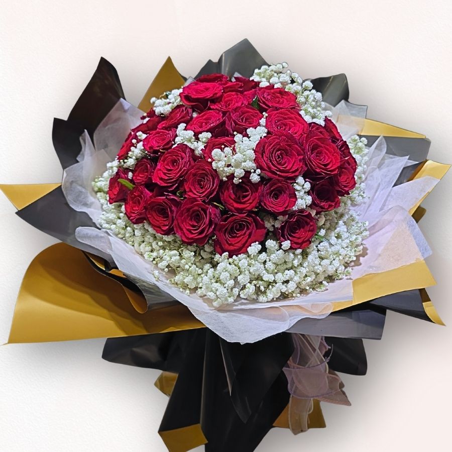 52支紅玫瑰花束 F125｜520我愛你告白專用花束｜大富貴花店 Rich Garden
