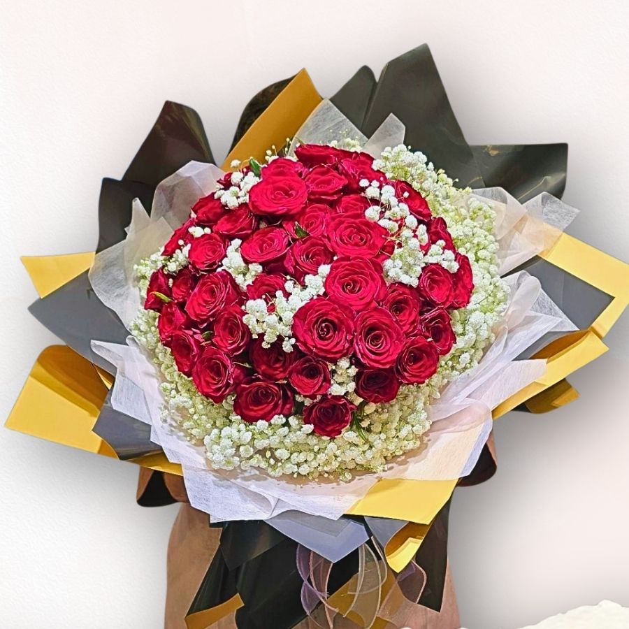 52支紅玫瑰花束 F125｜520我愛你告白專用花束｜大富貴花店 Rich Garden
