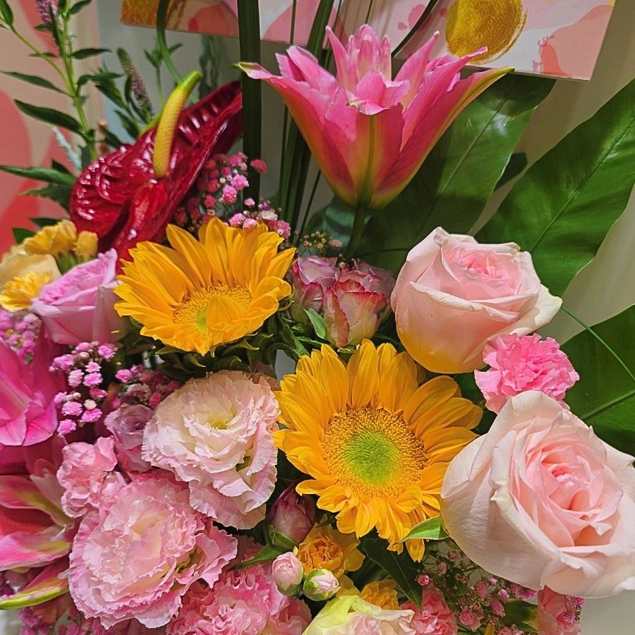 TB006 開張花籃｜Opening Flower Basket｜大富貴花店 Rich Garden
