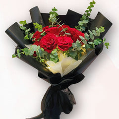紅玫瑰花束 F059｜Red Rose Bouquet｜大富貴花店 Rich Garden
