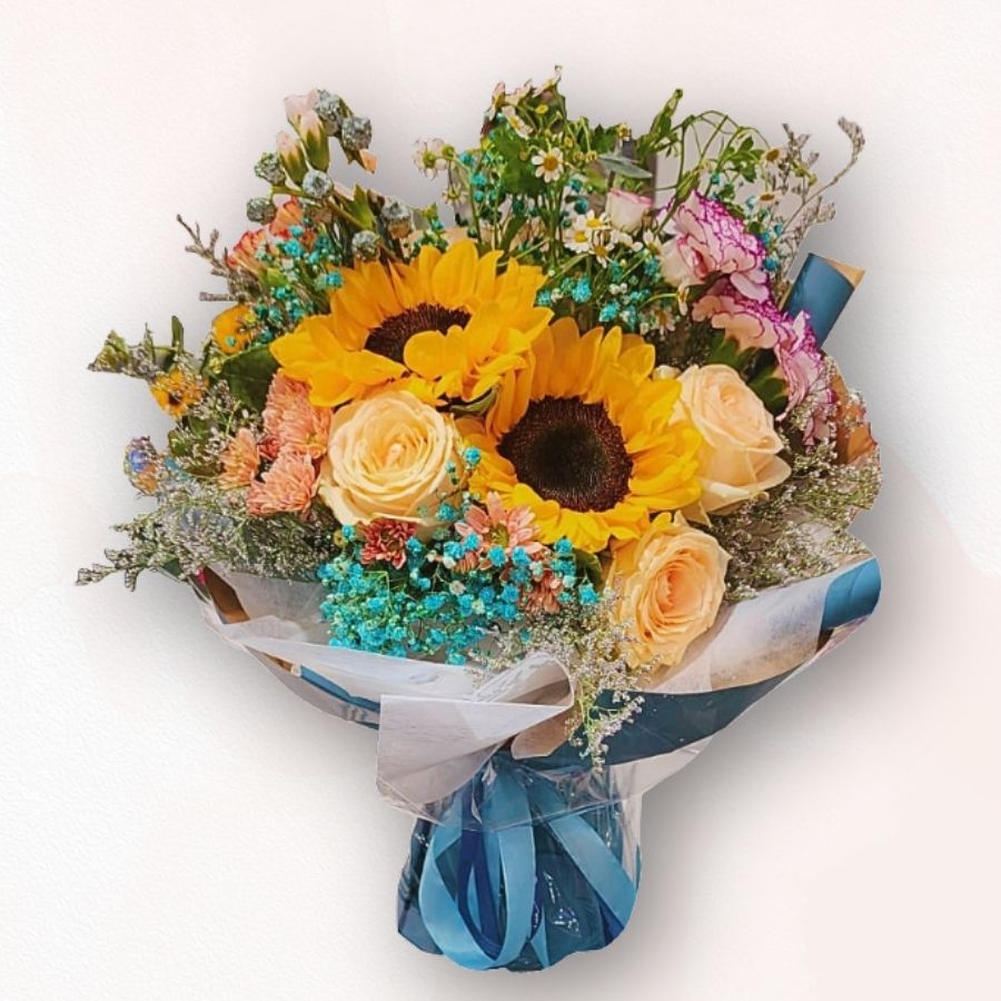 向日葵花束 F043｜Sunflower Bouquet｜大富貴花店 Rich Garden