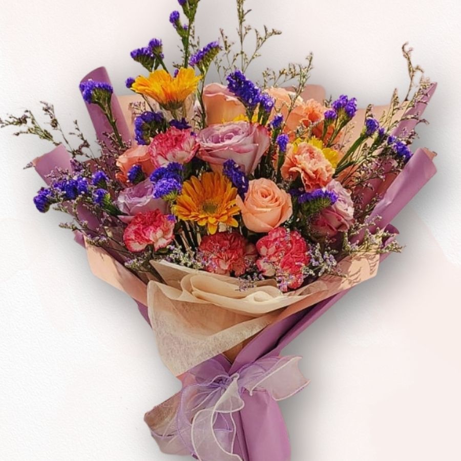 向日葵混色花束 F102｜Sunflower Mixed Flower Bouquet｜大富貴花店 Rich Garden
