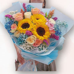 陽光童話系花束 F134｜Sunlight Fantasy Bouquet｜大富貴花店 Rich Garden
